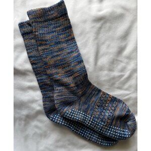 Bombas Grippers Space Dye Crew Socks Blur And Orange Size Small NWOT